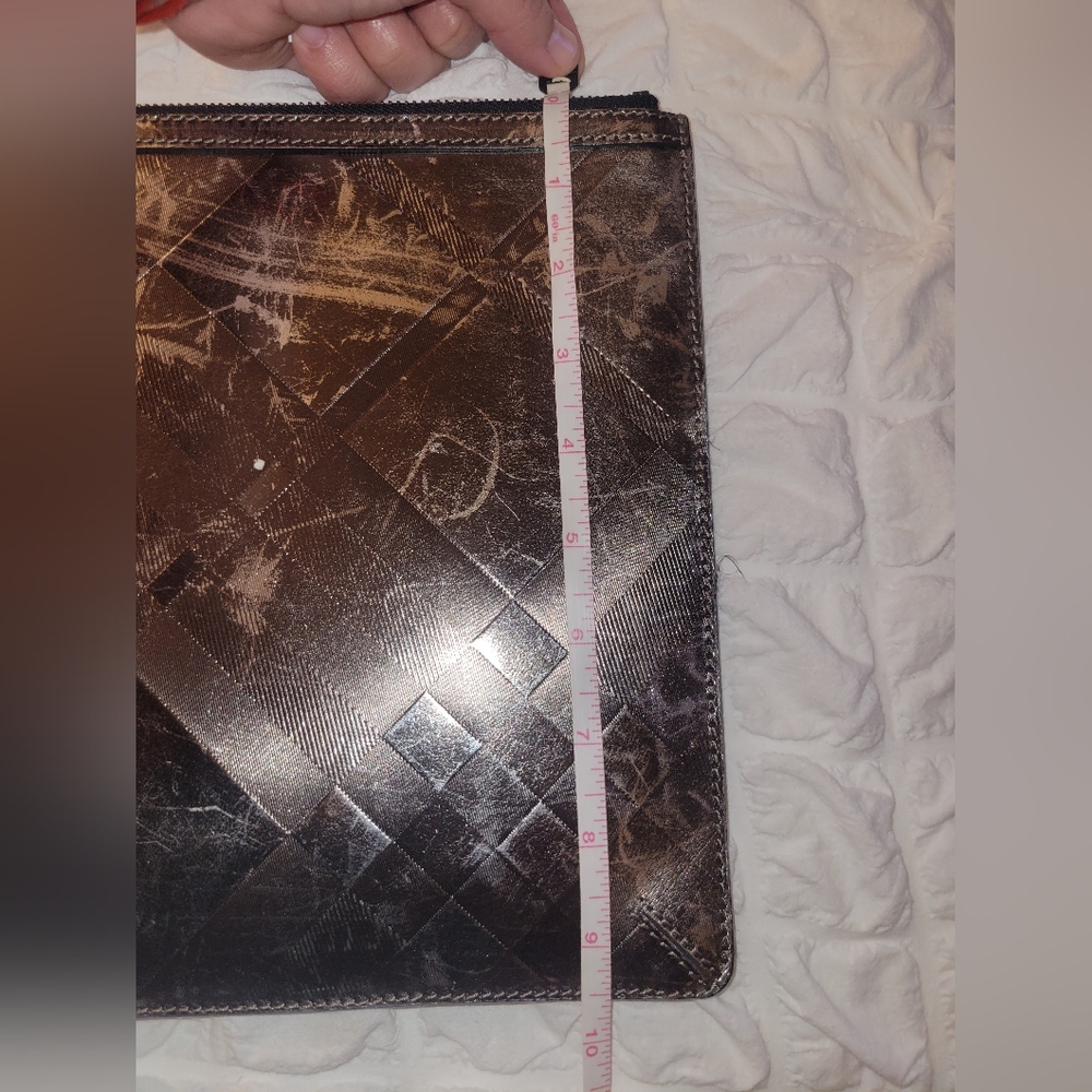Burberry gunmetal clutch - Picture 7 of 8